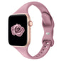 Thin Slim Band Compatible with Apple Watch 38mm 40mm 41mm 42mm 44mm 45mm 46mm 49mm, Replacement Silicone Sport Strap for iWatch Series 11/10/9/8/7/6/5/4/3/2/1 Ultra SE Women Men, Light Blush
