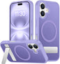 SPIDERCASE Magnetic for iPhone 17 Pro Max Case,with Kickstand,Clear