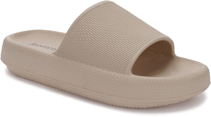 Joomra Pillow Slippers for Women and Men Thick Sole Ultra Cushion Slides