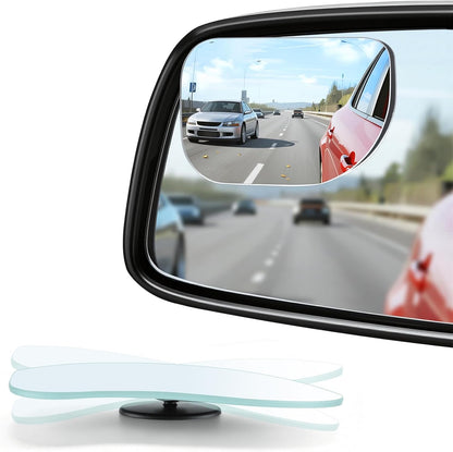 LivTee Blind Spot Car Mirror, HD Glass Frameless Convex Side Mirror Blindspot, Wide Angle Rear View Mirrors for SUVs, Trucks and RVs - Car Accessories