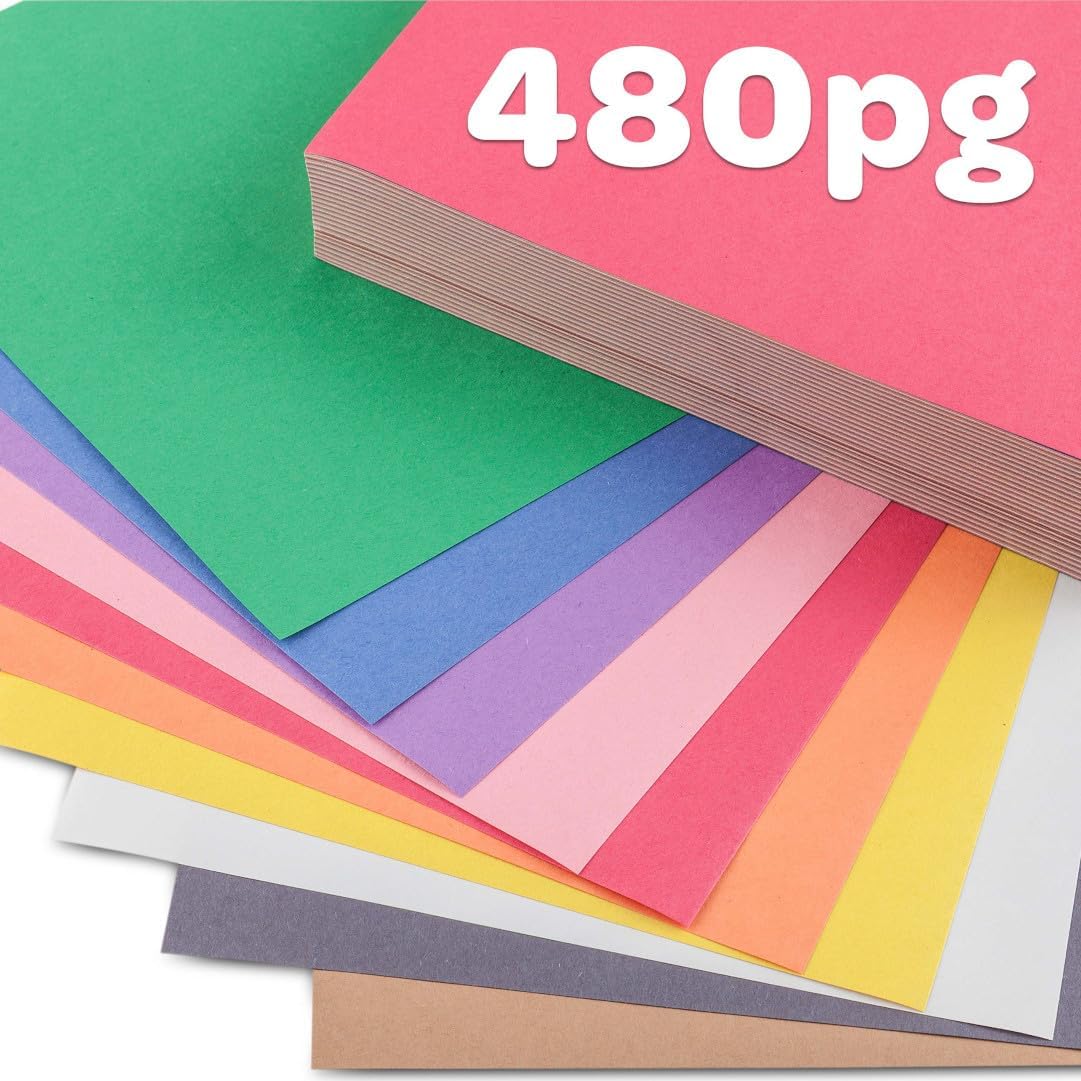 Crayola Construction Paper Bulk Pack (480 Sheets) – 10 Assorted Colors, 9x12, Teacher School Supplies & Classroom Must Haves, Card Making Craft Supplies, Art Paper | 9x12 Construction Paper, Teacher School Supplies & Classroom Must Haves, Card Making Craf