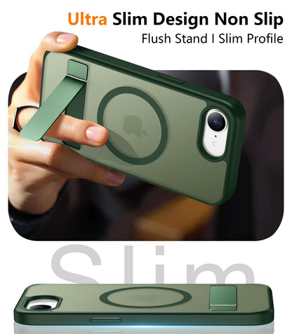 SPIDERCASE Magnetic for iPhone 17 Pro Max Case,with Kickstand,Clear