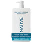 Native Clean Body Wash, Gentle & pH-balanced for Sensitive Skin, 24-Hr Freshness for Women & Men, Vegan & Cruelty-Free, Free of Sulfates, Parabens & Phthalates, Sandalwood & Shea Butter, 36 oz