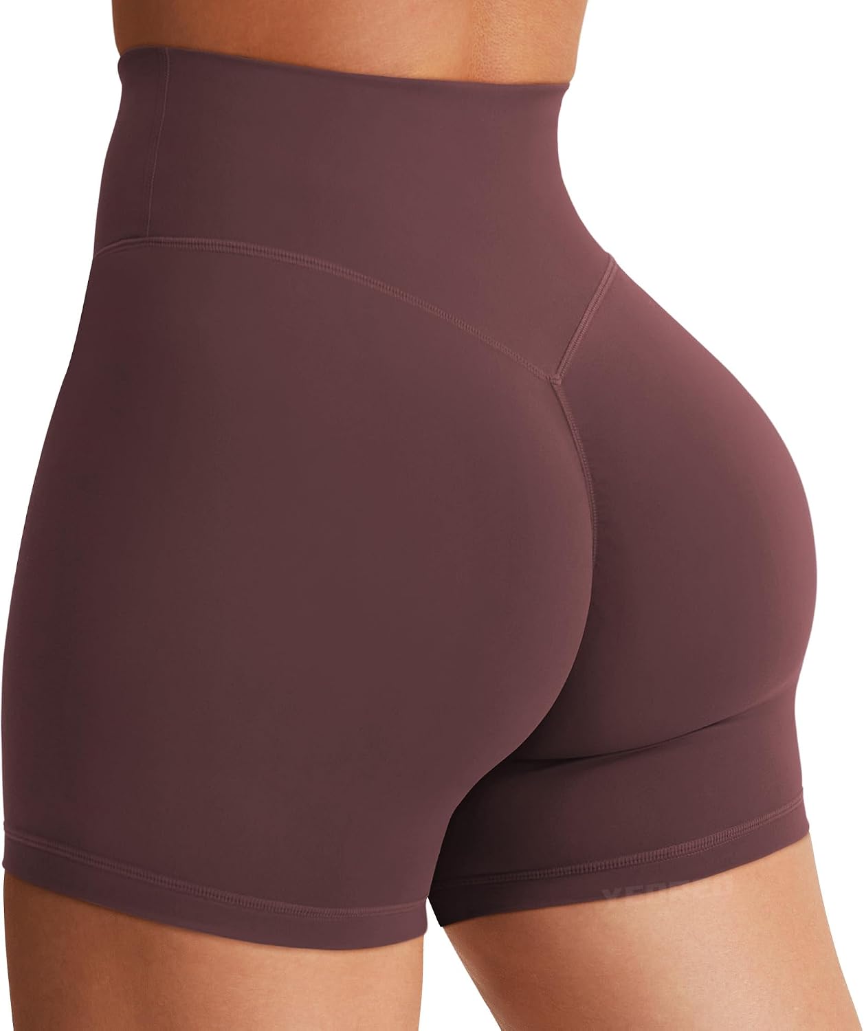 YEOREO SoftHue Women's Biker Shorts Workout Hidden Scrunch Gym Shorts