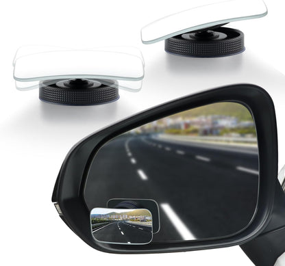 LivTee Blind Spot Car Mirror, HD Glass Frameless Convex Side Mirror Blindspot, Wide Angle Rear View Mirrors for SUVs, Trucks and RVs - Car Accessories