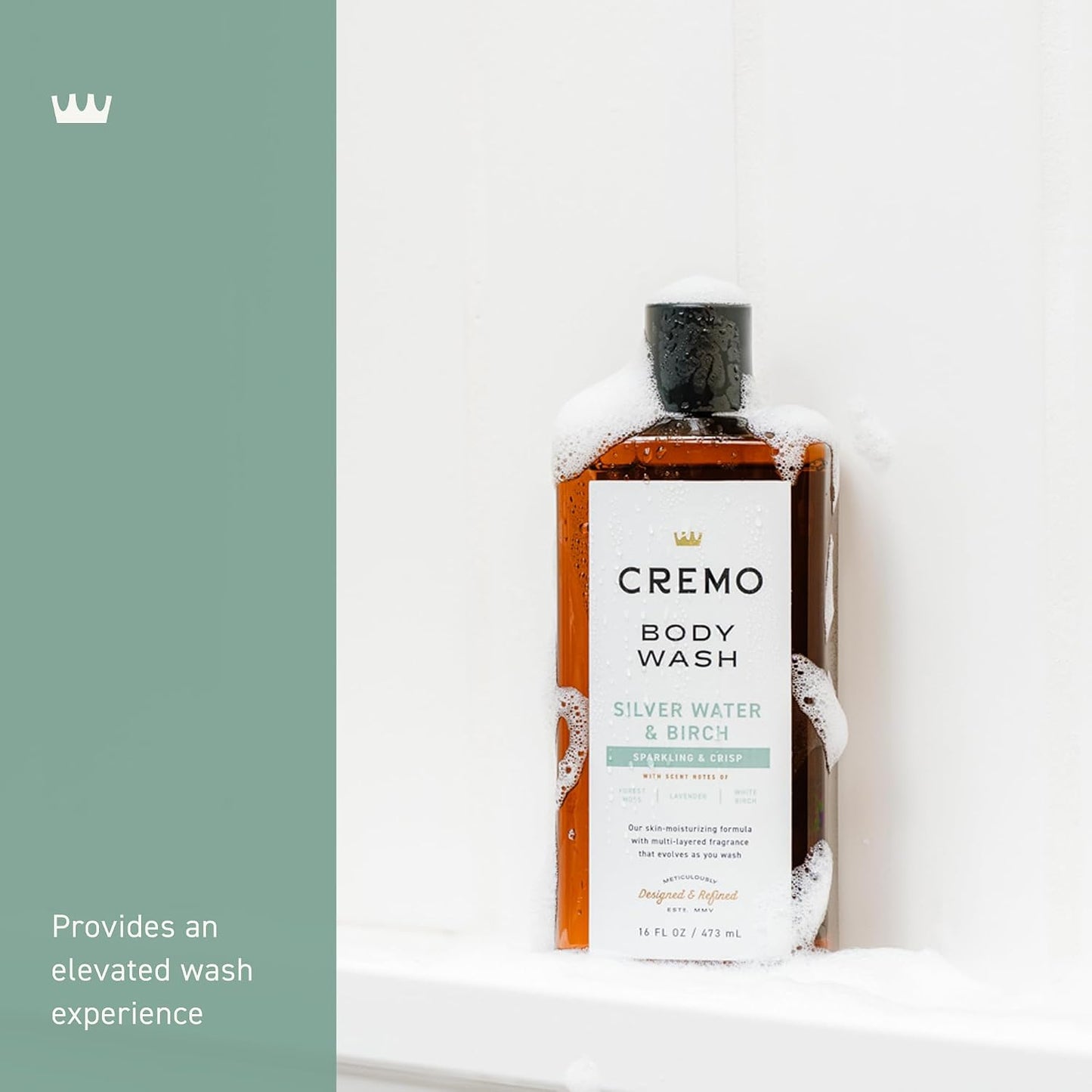 Cremo Body Wash for Men, Cypress Santal, 16 Fl Oz