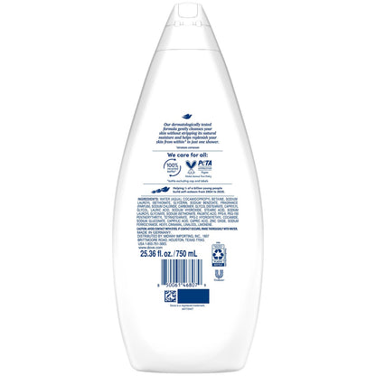 Dove Sensitive Skin Body Wash, 24hr Lotion-Soft Skin, 30.6 oz
