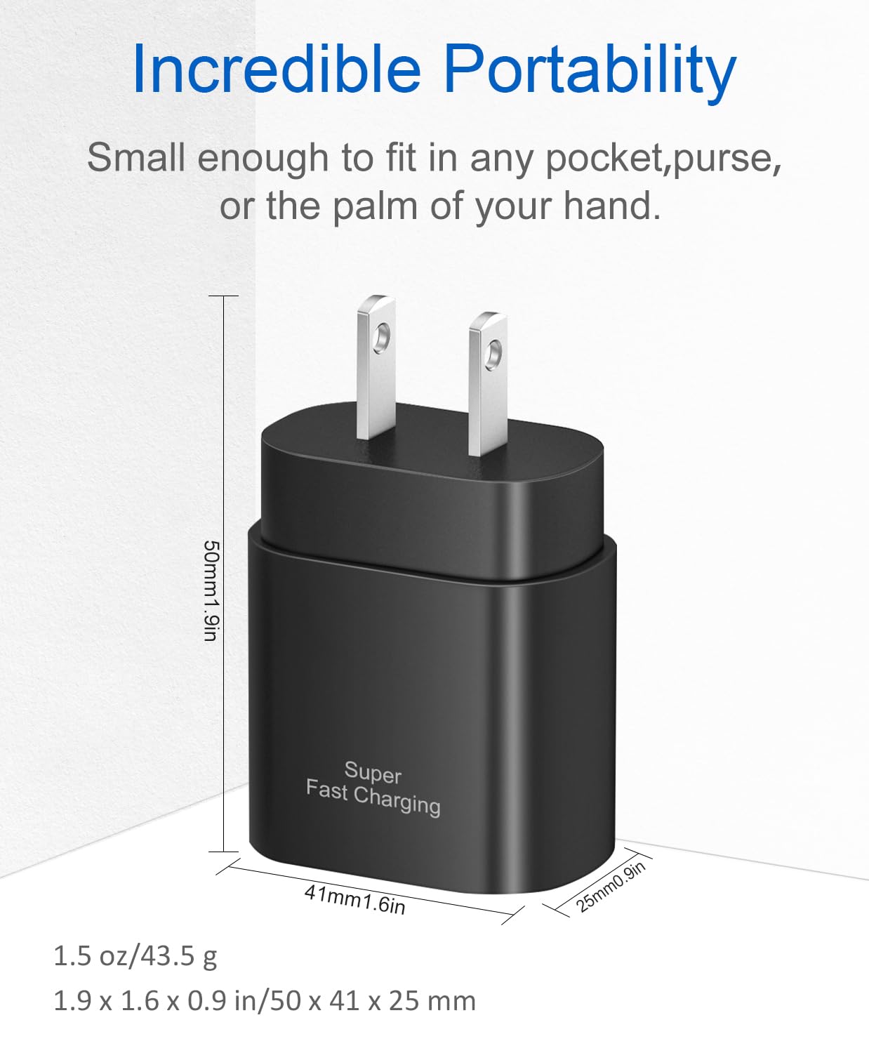 Type C Charger Fast Charging,USB C Charger,25W Samsung Super Fast Charger