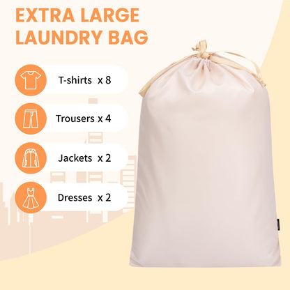 BAGAIL 8 Set Packing Cubes Luggage Packing Organizers for Travel Accessories-Cream