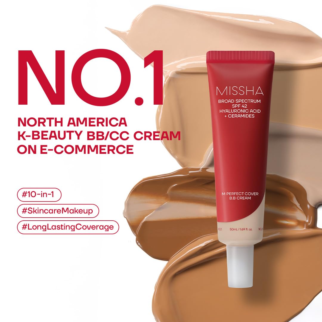 MISSHA M Perfect Cover BB Cream No.23 Natural Beige SPF 42 PA+++ 1.69 oz