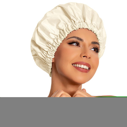 Edoneery Shower Caps for Women Reusable Waterproof, Shower Hair Cap