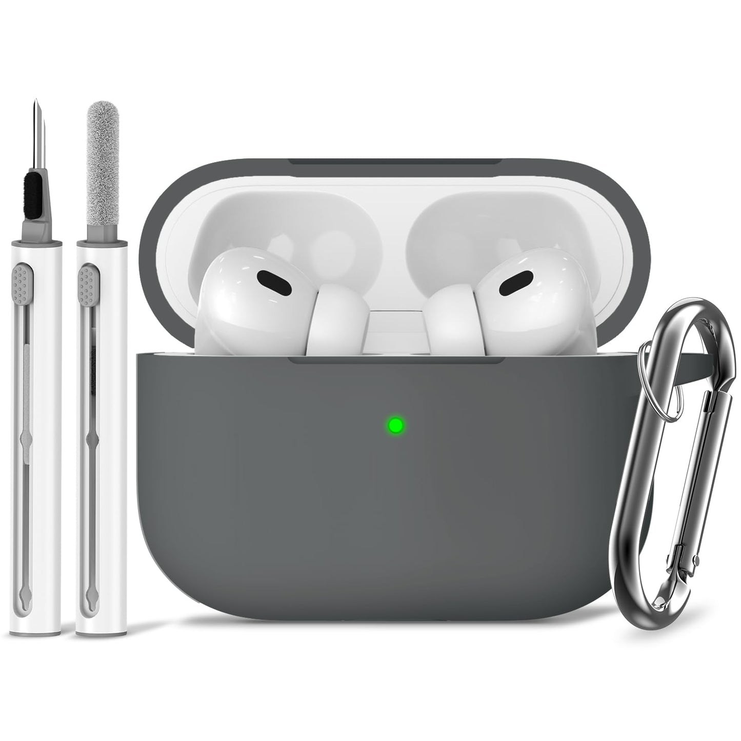 Ljusmicker for AirPods 4 Case 2024 with Cleaner Kit,Milk Tea