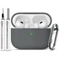 Ljusmicker for AirPods 4 Case 2024 with Cleaner Kit,Milk Tea