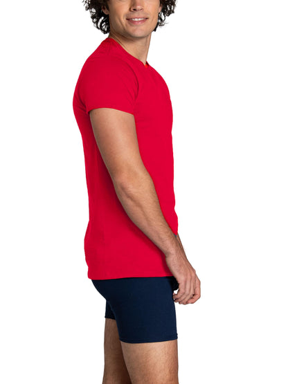 Fruit of The Loom Men's Crew Tee Undershirts, Moisture Wicking & Tag Free, Also Available in Big & Tall