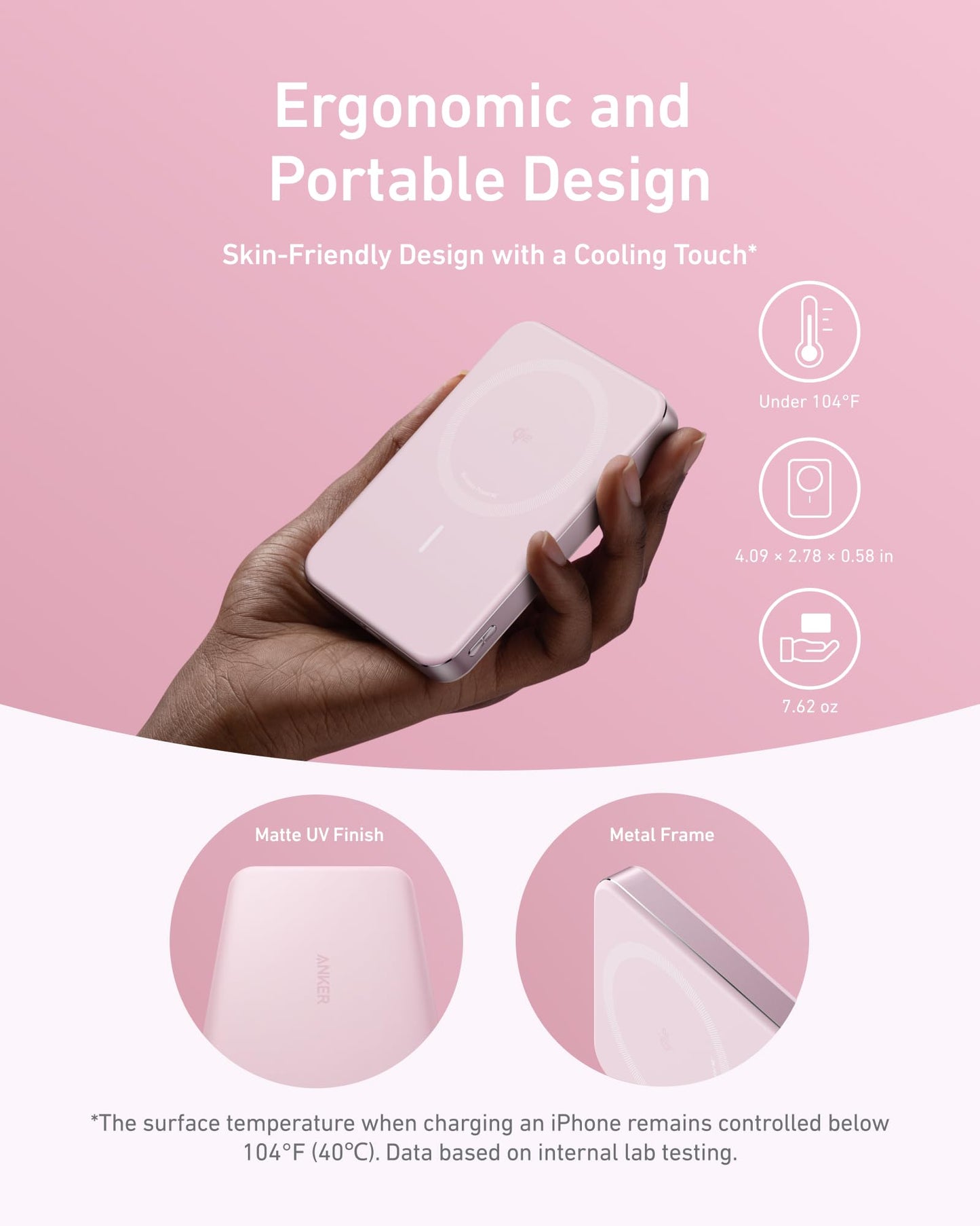 Anker MagGo Power Bank, 10,000mAh Qi2-Certified 15W Portable Charger