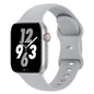 Sport Band Compatible with Apple Watch 38mm 40mm 41mm 42mm 44mm 45mm 46mm 49mm, Replacement Soft Silicone Strap Wristbands for iWatch Series 11/10/9/8/7/6/5/4/3/2/1 Ultra SE Women Men, Space Gray