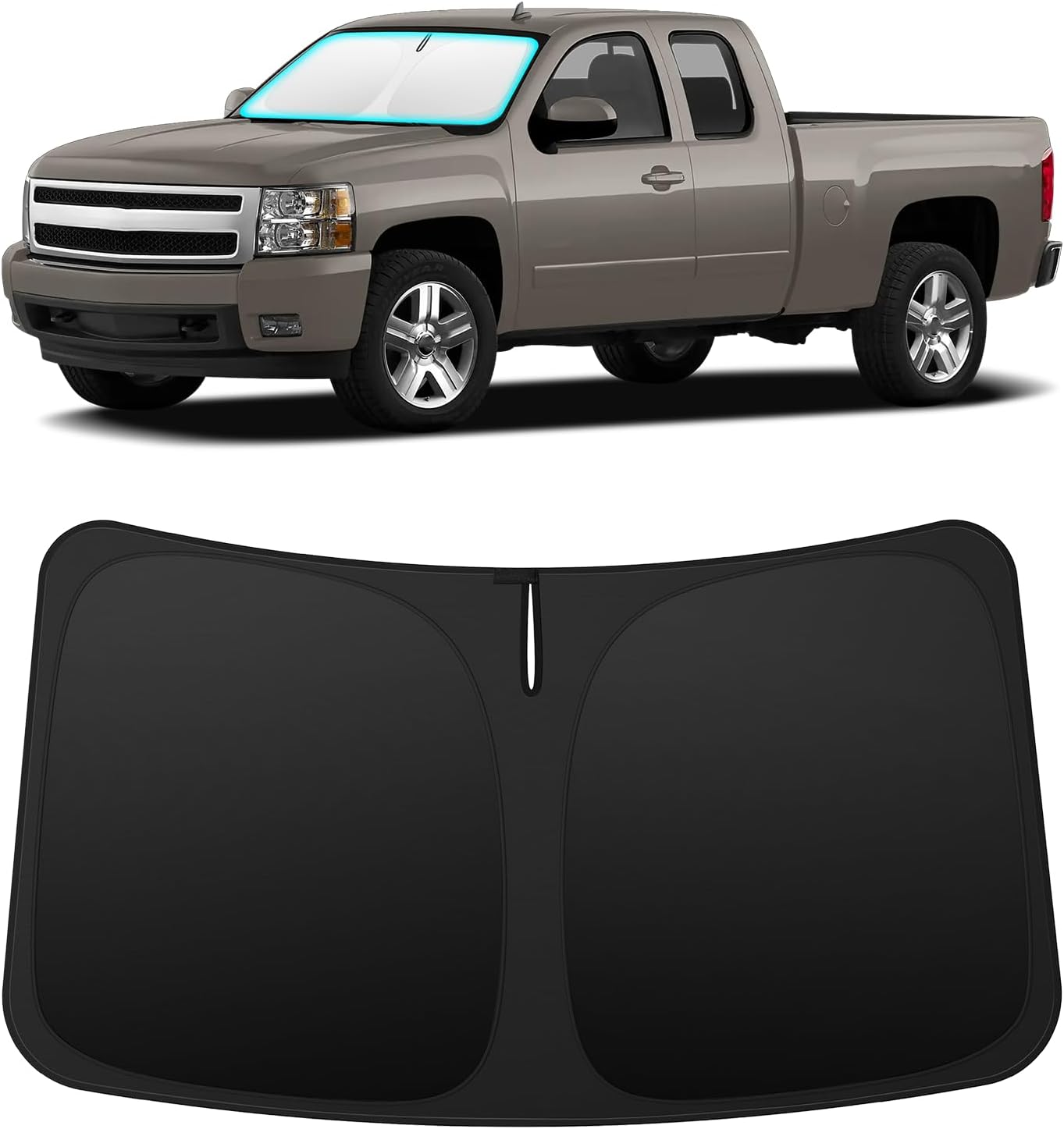 INSAUTO Custom Fit Windshield Sun Shade for Nissan Frontier 2005-2021