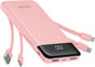 charmast Power Bank Portable Charger with Reinforced Built-in 4 Cables