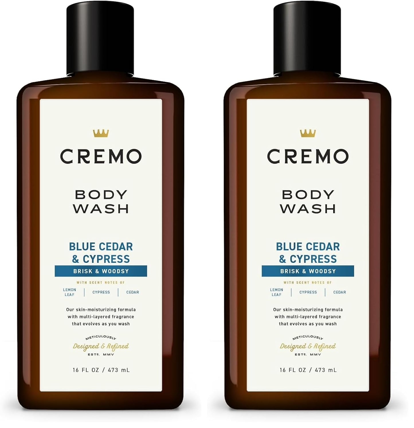 Cremo Body Wash for Men, Cypress Santal, 16 Fl Oz