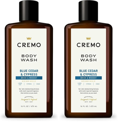 Cremo Body Wash for Men, Cypress Santal, 16 Fl Oz