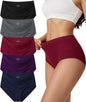 Vevmon Cotton Underwear for Women High Waisted Soft Ladies Panties 5 Pack