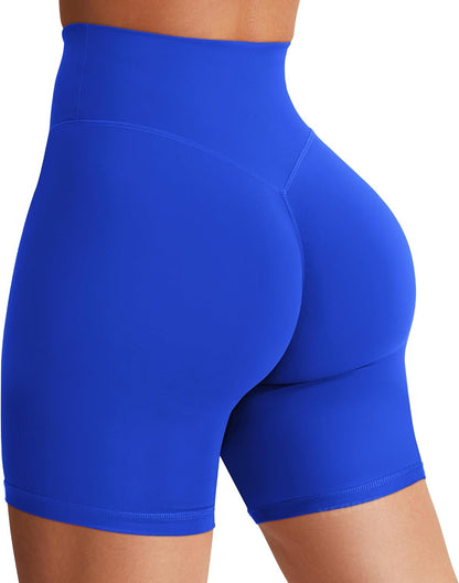 YEOREO SoftHue Women's Biker Shorts Workout Hidden Scrunch Gym Shorts
