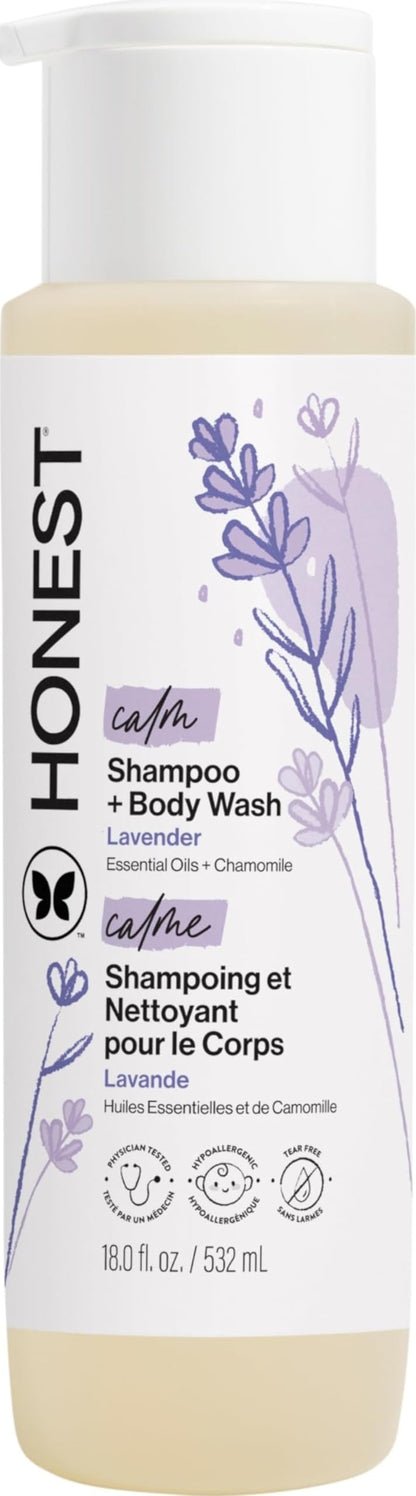 The Honest Company Shampoo & Body Wash, Tear-Free, Fragrance-Free, 10 fl oz
