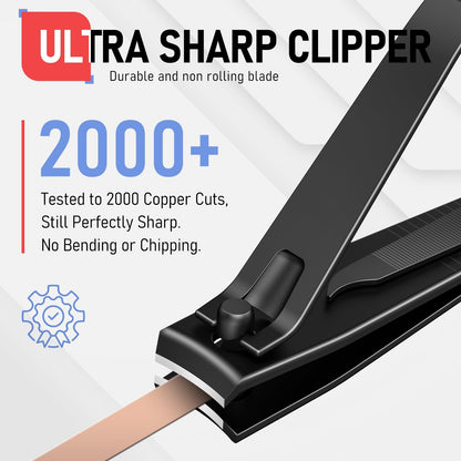 firiKer Nail Clippers with Nail File,Fingernail Clipper,Toe Nail Clippers