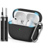 Ljusmicker for AirPods 4 Case 2024 with Cleaner Kit,Milk Tea