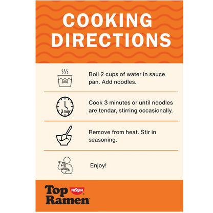Nissin Top Ramen Noodle Soup, Chicken, 3 Ounce (Pack of 24)
