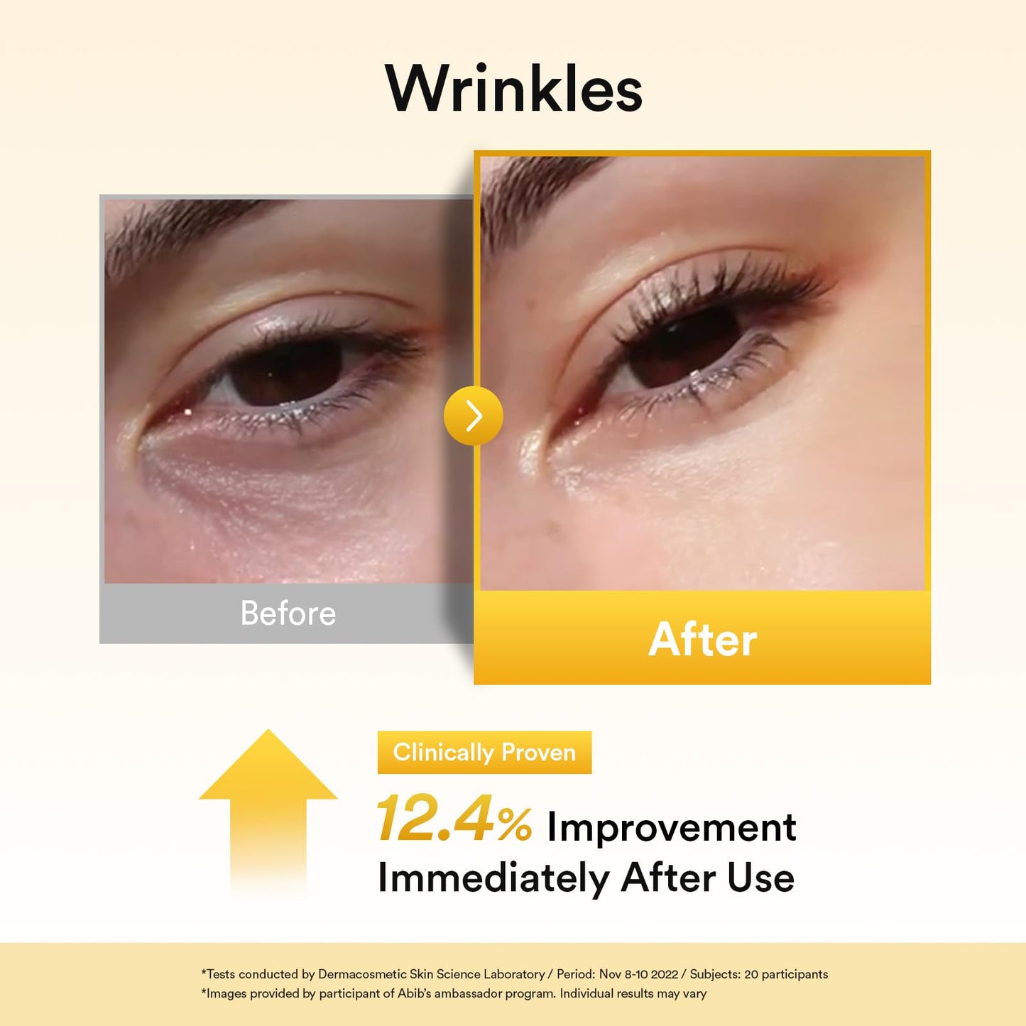 Abib PDRN Retinal Eye Patches for Rejuvenating & Puffy Eyes with Glow Jelly, Niacinamide, 60 Count, Korean Skin Care