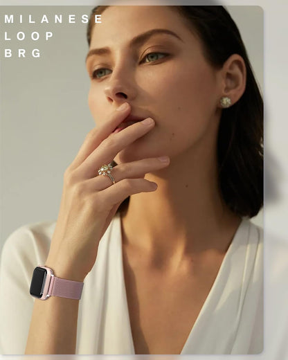 Original Milanese Loop Compatible with Apple Watch Bands for Women & Men