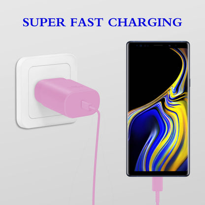 GUUSMART Type C Charger 2-Pack 25W Long 6ft USB C Charger Cable