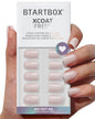 BTArtbox Press On Nails, Vanilla Cream, Short Square, Ombre Peach, 32Ct