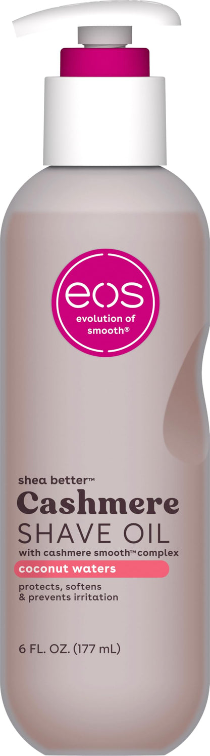 eos Vanilla Cashmere Shave Oil- Moisturizing Natural Shea Butter, 6 fl oz