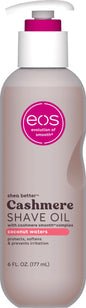 eos Vanilla Cashmere Shave Oil- Moisturizing Natural Shea Butter, 6 fl oz