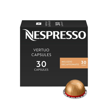 Nespresso Vertuo, Melozio Decaffeinato, 30-Count Espresso Pods