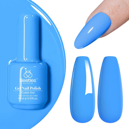 Beetles Purple Gel Nail Polish, 1 Pcs 15ml Purple Gel Polish