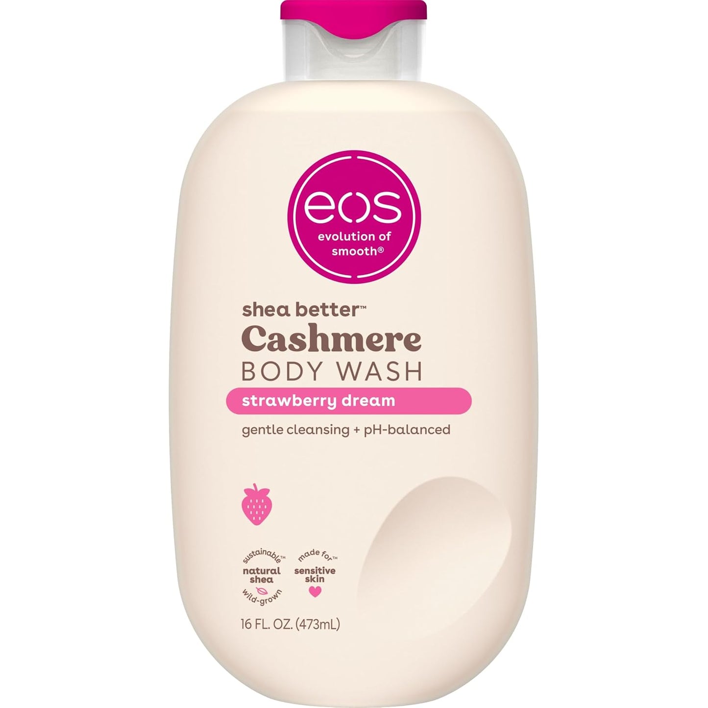 eos Cashmere Body Wash- Vanilla, Creamy Gel with Shea Butter, 16 fl oz