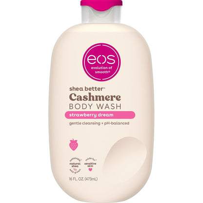eos Cashmere Body Wash- Vanilla, Creamy Gel with Shea Butter, 16 fl oz