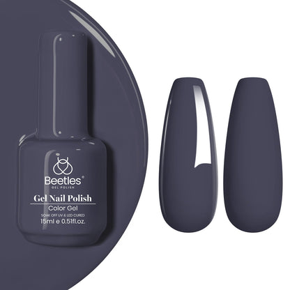 Beetles Purple Gel Nail Polish, 1 Pcs 15ml Purple Gel Polish