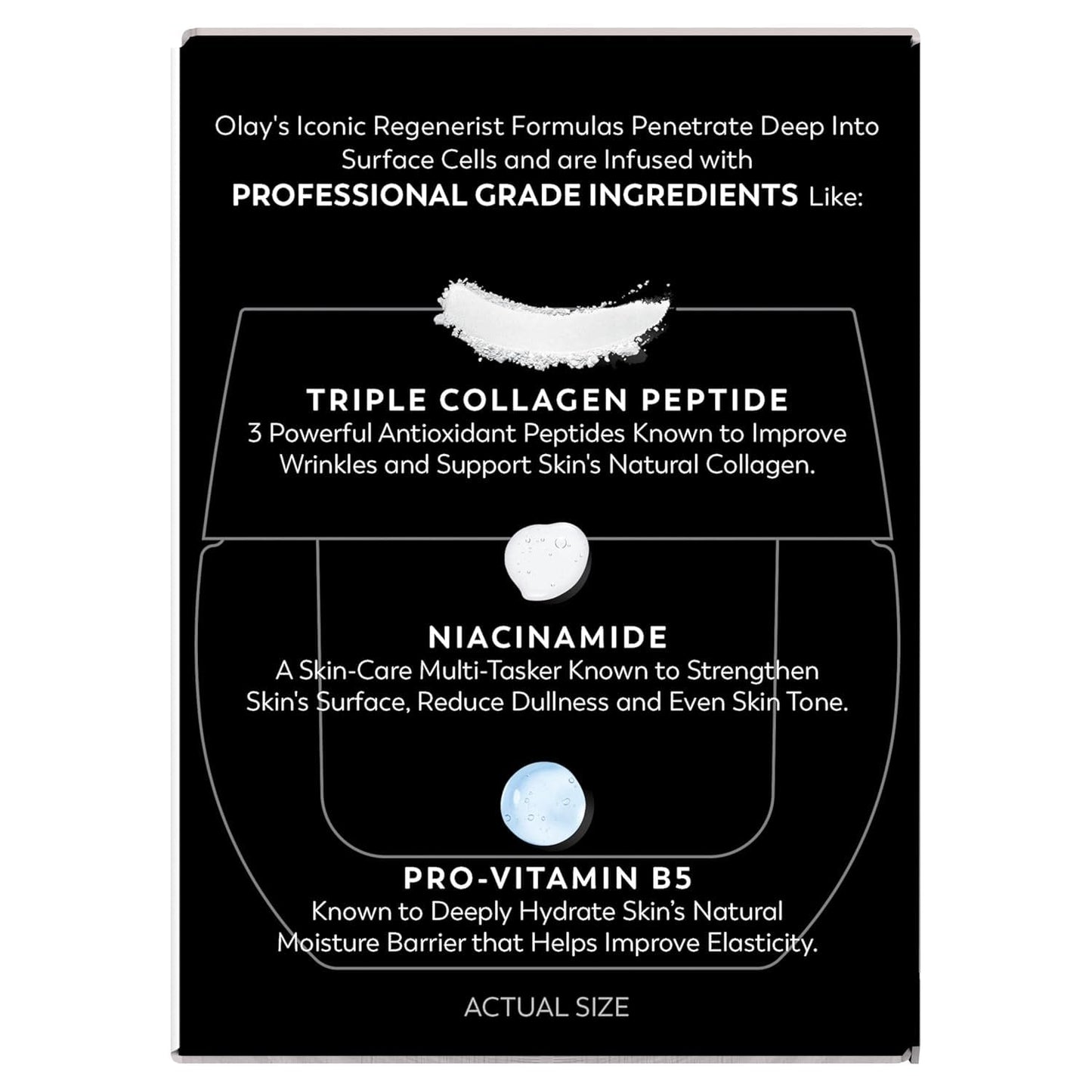 Olay Face Moisturizer, Regenerist Micro-Sculpting Facial Cream for Women - Anti-Aging, Anti-Wrinkle, Firming Skin Care - Triple Collagen Cream, Peptide Moisturizer, Hyaluronic Acid, Niacinamide, 1.7oz