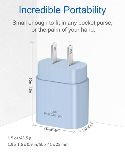 Type C Charger Fast Charging,USB C Charger,25W Samsung Super Fast Charger