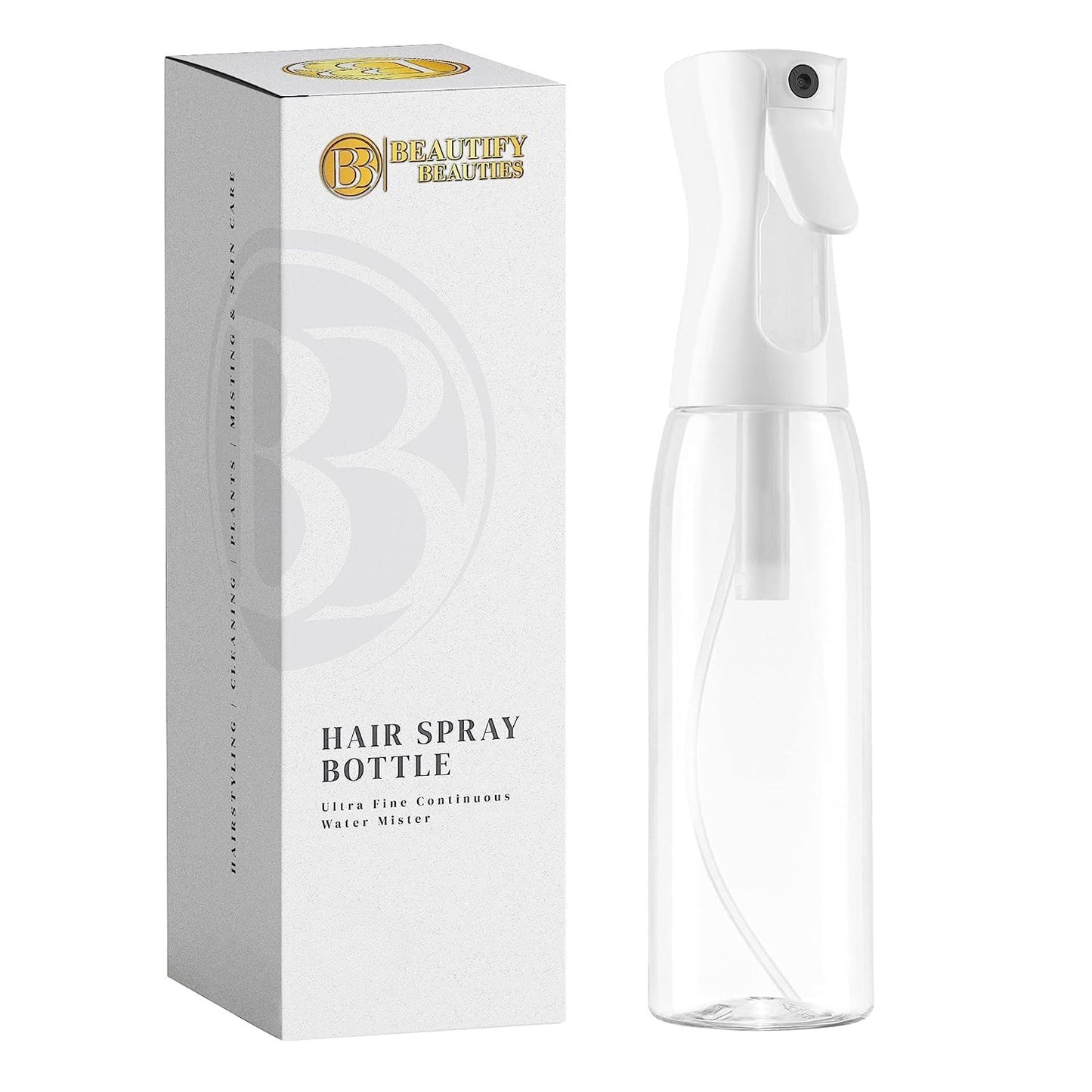 BeautifyBeauties Continuous Spray Bottle for Hair, 6..8 oz Mister Spray