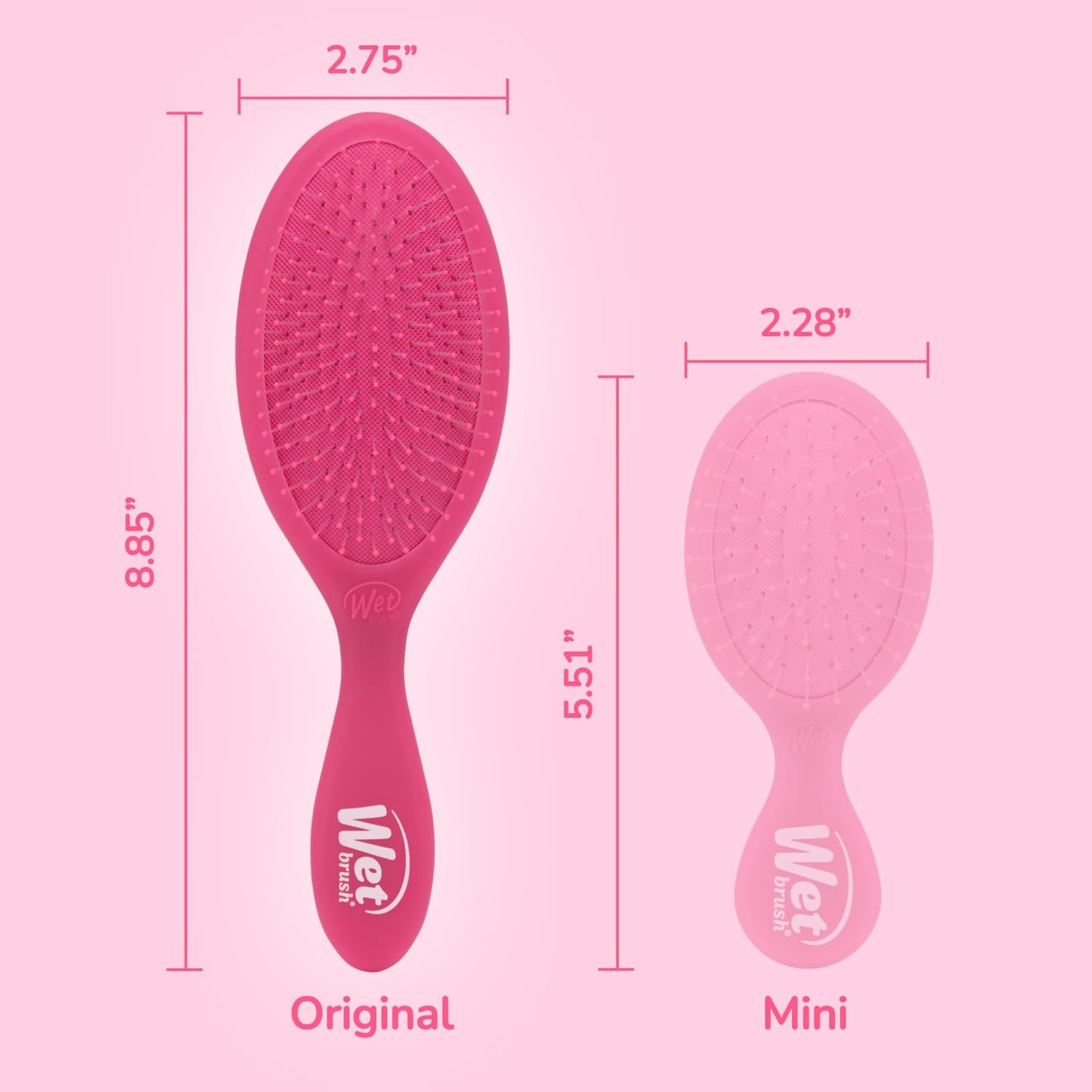 Wet Brush Original Detangler Hair Brush, Sky, For All Hair Textures