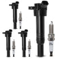 UF667 Ignition Coil & ILZFR6D11 Double Iridium Spark Plug for BMW 2.5-6.0L
