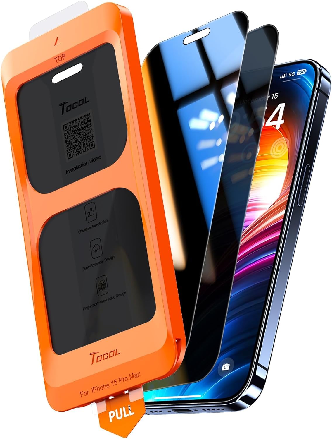 TOCOL for iPhone 17 Pro Max Screen Protector, Clear