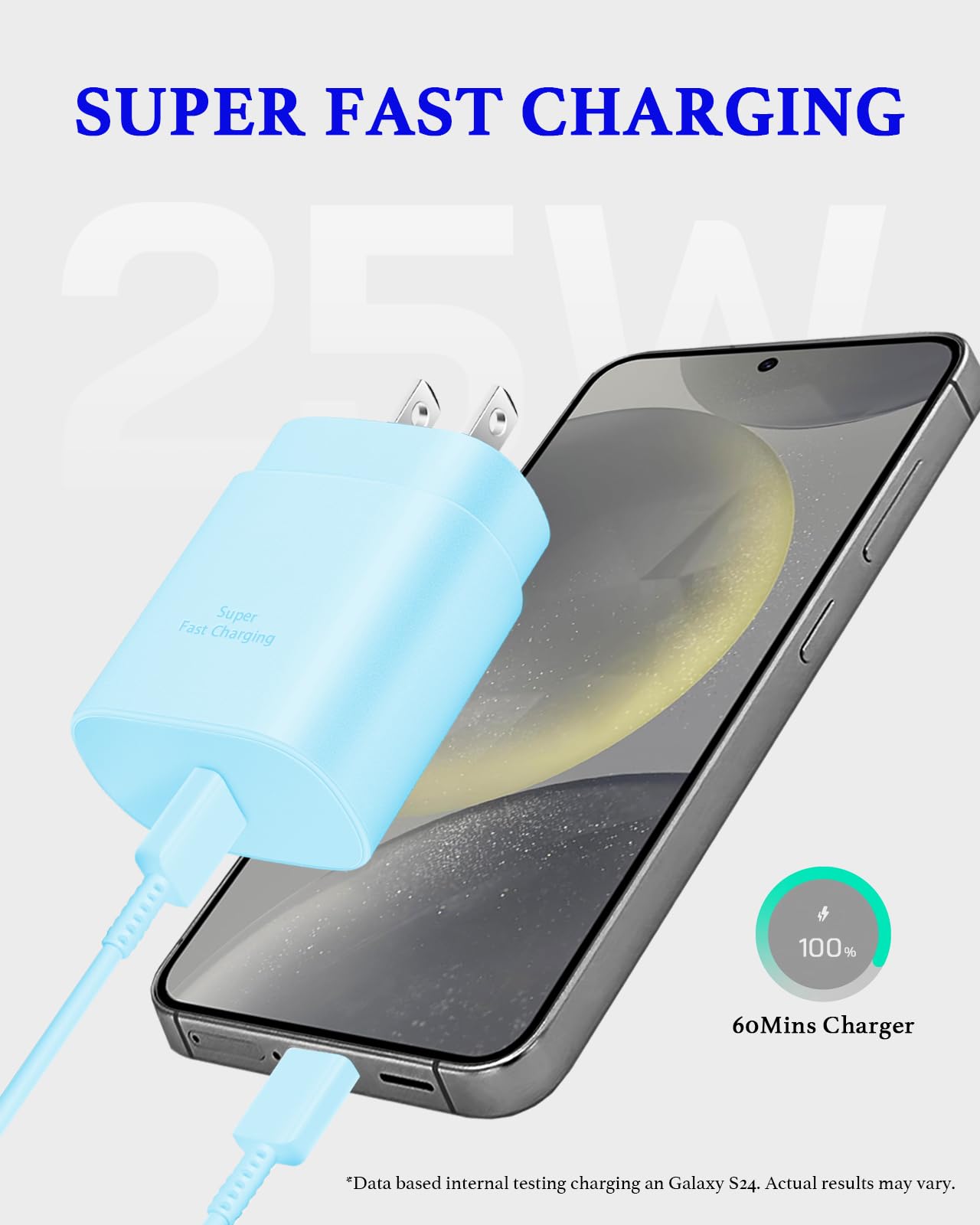 GUUSMART Type C Charger 2-Pack 25W Long 6ft USB C Charger Cable