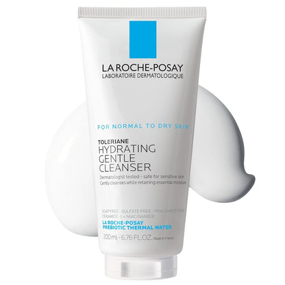 La Roche-Posay Toleriane Hydrating Gentle Facial Cleanser, with Niacinamide