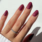 Glamnetic Press On Nails - Short Almond, Glossy Fake Nails 24 Pc Full Kit